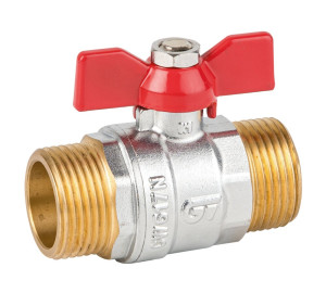Light ball valve (red butterfly handle)